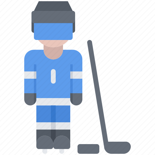 Hockey, man, player, protection, sport, uniform icon - Download on Iconfinder