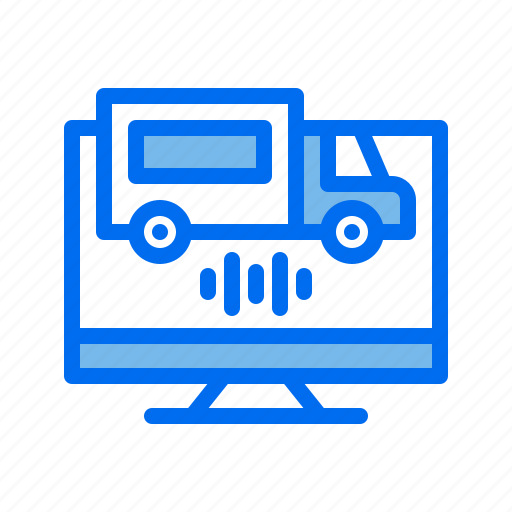 Command, computer, delivery, desktop, transport, truck, voice icon - Download on Iconfinder
