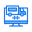 command, computer, delivery, desktop, transport, truck, voice 