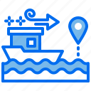 boat, direction, location, navigation, pin, sea, ship