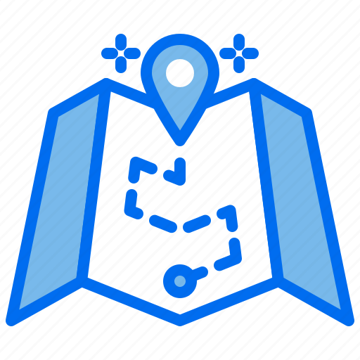 City, location, map, navigation, pin, route icon - Download on Iconfinder