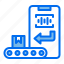 box, command, conveyor, direction, phone, voice 