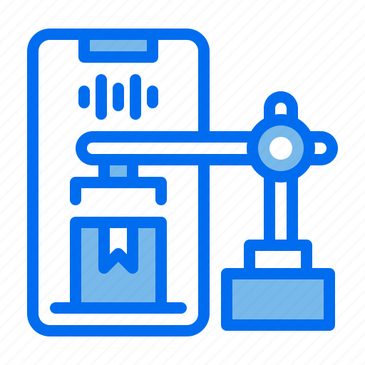 Box, command, crane, magnet, phone, voice icon - Download on Iconfinder
