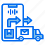 box, command, direction, mail, phone, truck, voice 