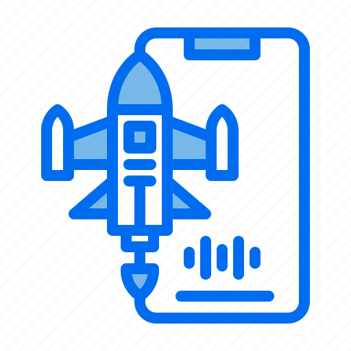 Command, military, phone, plane, startup, voice icon - Download on Iconfinder