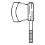 axe, cut, cutting, logging, sharp 