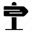 sign, arrow, street, right, way, glyph 