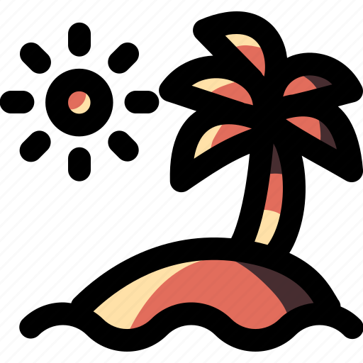 Beach, holiday, island, paradise, summer, travel, vacation icon - Download on Iconfinder