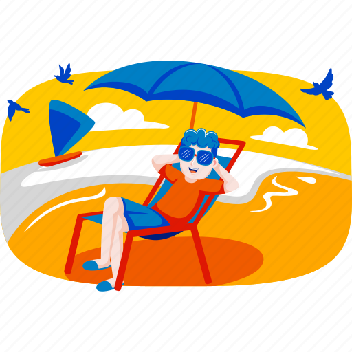 Holiday, illustration, drink, vacation, beach, travel, umbrella illustration - Download on Iconfinder