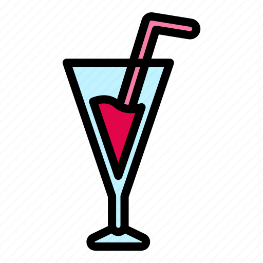 Cup, straw, drink, water, juice icon - Download on Iconfinder