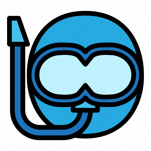 Vacation, goggles, sport, swim, snorkeling, diving icon - Download on Iconfinder