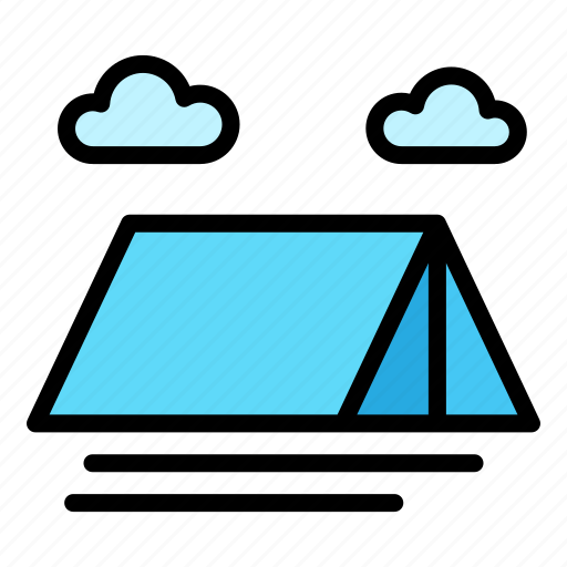 Vacation, tent, summer, outdoor, adventure, camp icon - Download on Iconfinder