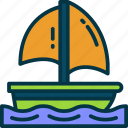 boat, ship, travel, yacht, sailboat