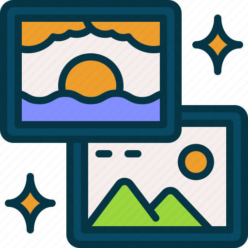 Picture, photo, beach, mountain, image icon - Download on Iconfinder