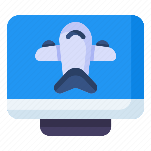 Plane, desktop, computer, technology icon - Download on Iconfinder
