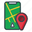 mobile, maps, navigation, phone, smartphone 