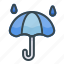 rainy, umbrella, protection 