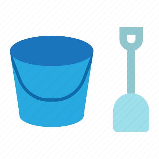 Bucket, shovel, toy, sand, summer icon - Download on Iconfinder