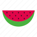watermelon, fresh, fruit, slice, dessert