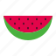 watermelon, fresh, fruit, slice, dessert 