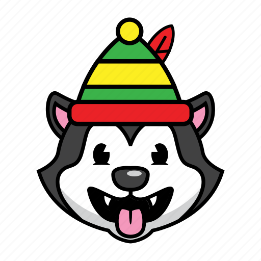 Dog, holiday, husky icon - Download on Iconfinder