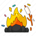 bon fire, campfire, hot, flame, dander, burn