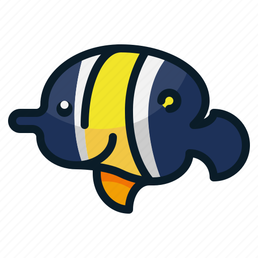 Download Angel Fish Animal Aquarium Diving Fish Ocean Sea Icon Download On Iconfinder
