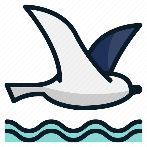 Animal, beach, bird, fly, sea icon - Download on Iconfinder