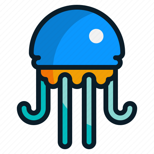 Animal, fish, jellyfish, sea, wild icon - Download on Iconfinder