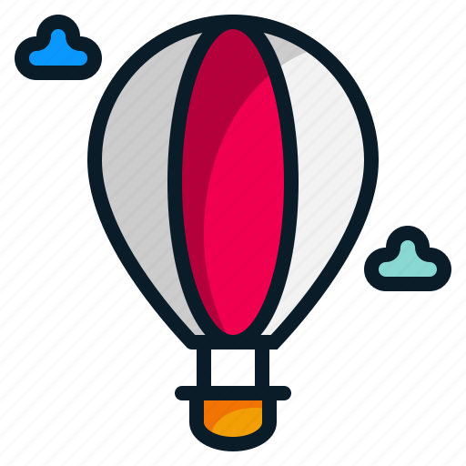 Balloon, holiday, hot air balloon, transport, travel, vacation, vehicle icon - Download on Iconfinder
