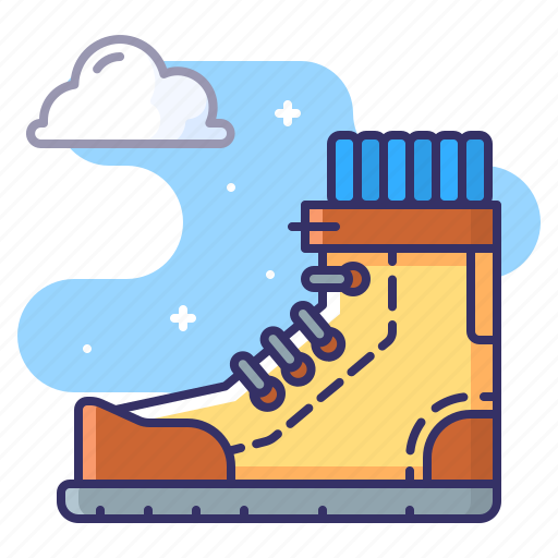 Boot, footwear, shoe, tracking icon - Download on Iconfinder