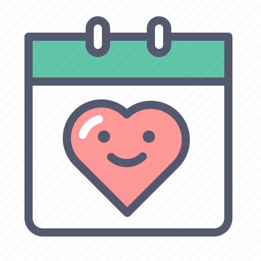 Calendar, heart, love, wedding icon - Download on Iconfinder