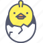 chicken, easter, egg, mascot 