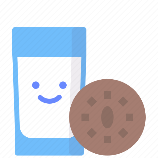Biscuit, breakfast, drink, food, milk, taste icon - Download on Iconfinder