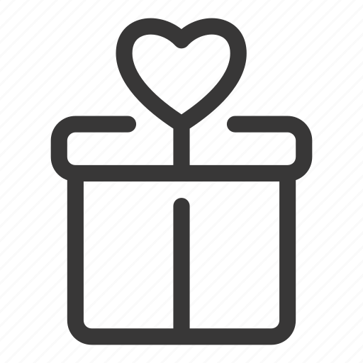 Wedding, gift, present, box, love, heart, valentine icon - Download on Iconfinder