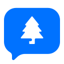 chat, christmas, message, tree