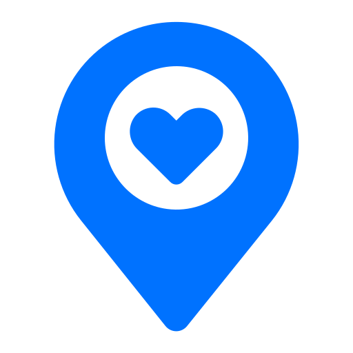 Destination, heart, location, valentine icon - Free download