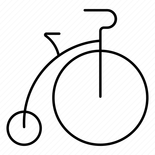Penny, farthing, bicycle, bike, old, entertaiment icon - Download on Iconfinder