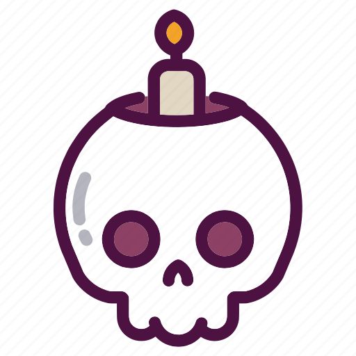 Bones, candle, holiday, party, skull, witch, halloween icon - Download on Iconfinder