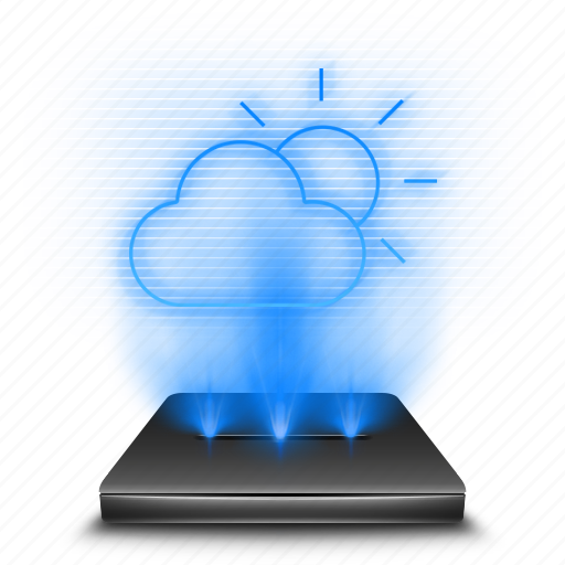 Application, weather, cloud, forecast, hologram, rain, snow icon - Download on Iconfinder