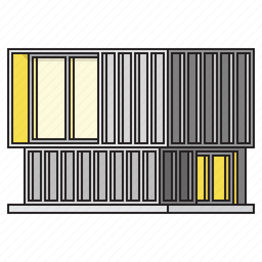Container, house, home, property, real estate, building, architecture icon - Download on Iconfinder