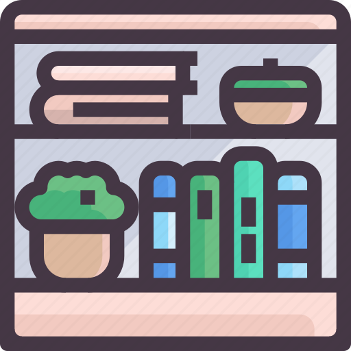 Book shelf, furniture, interior, shelf, wardrobe icon - Download on Iconfinder