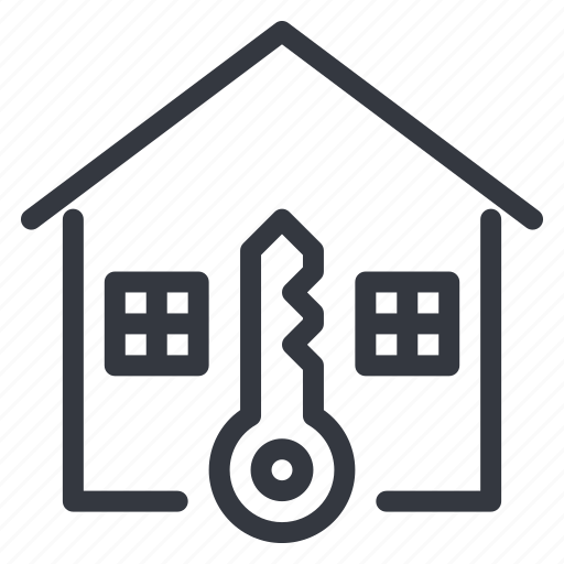 Home, building, key, house, property icon - Download on Iconfinder