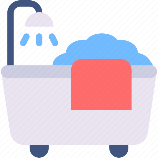 Bath, tub, hot, bathroom, furniture, and, household icon - Download on Iconfinder