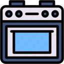 stove, kitchen, cook, gas, furniture, and, household, kitchenware