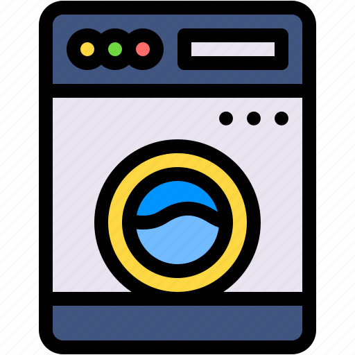 Washing, machine, furniture, and, household, electrical, appliance icon - Download on Iconfinder