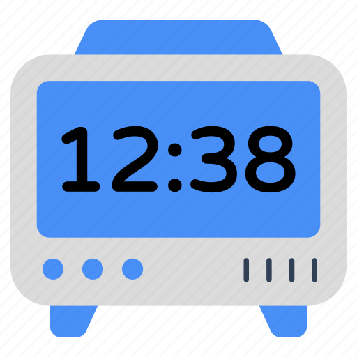 Digital clock, timepiece, timekeeping device, timer, chronometer icon - Download on Iconfinder