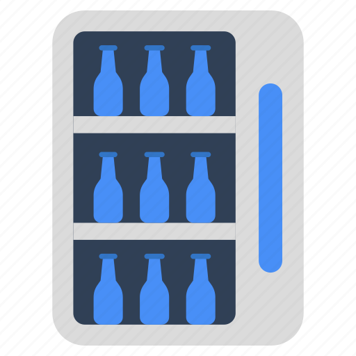 Fridge, refrigerator, wine cooler, electronic, home appliance icon - Download on Iconfinder