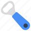 bottle opener, corkscrew, bar key, bar blade, equipment 