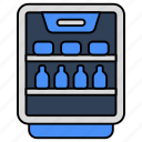bar fridge, refrigerator, icebox, electronic, home appliance